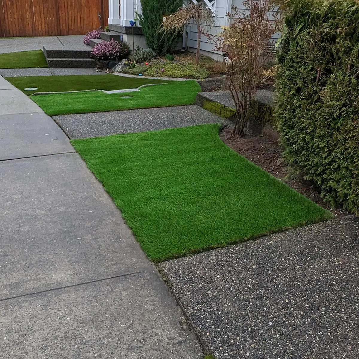 artificial landscaping grass Mill Creek