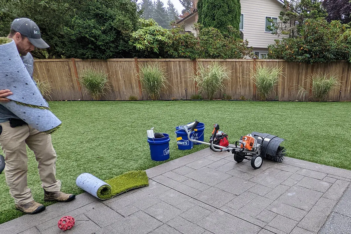 artificial grass maintenance