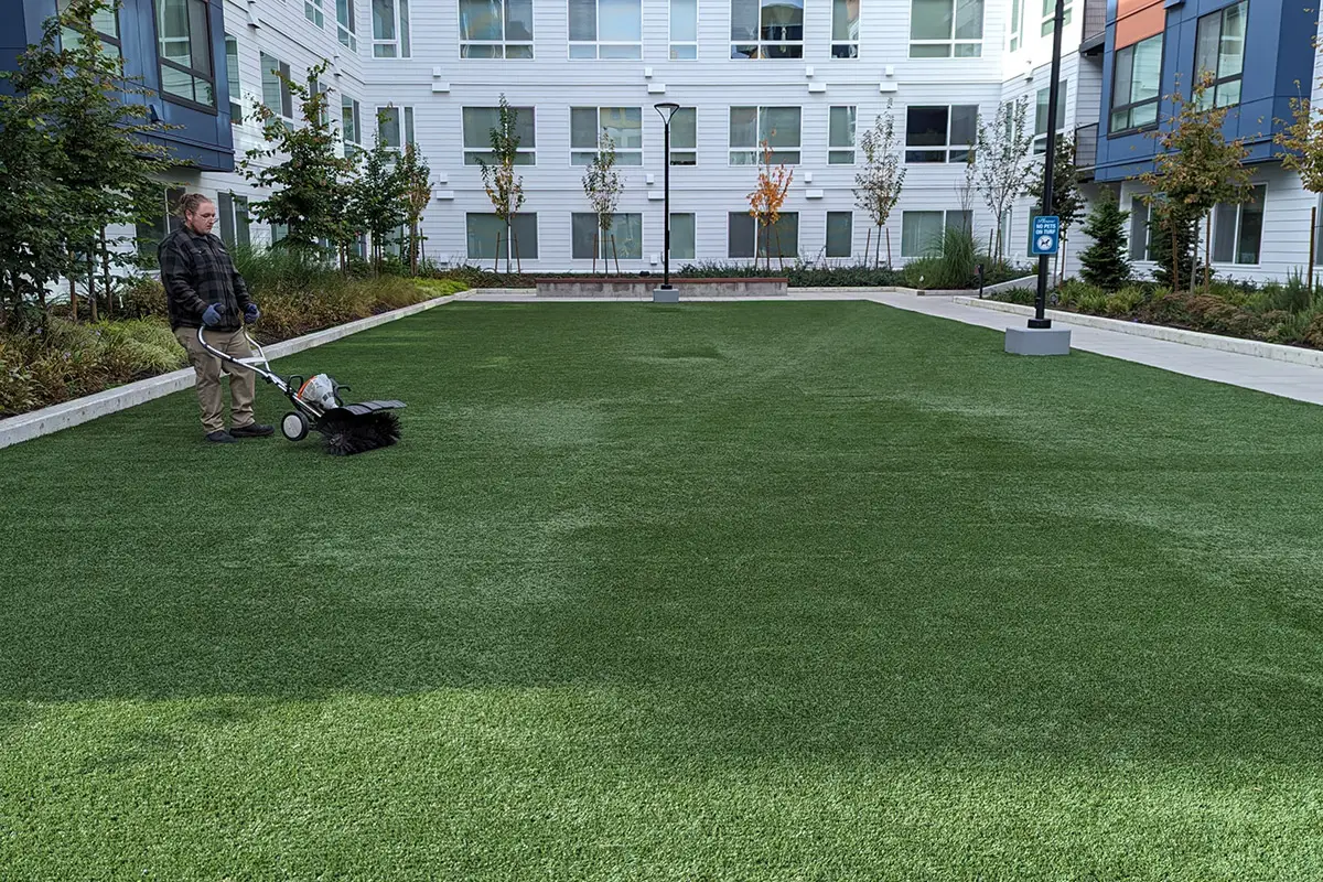 artificial turf maintenance