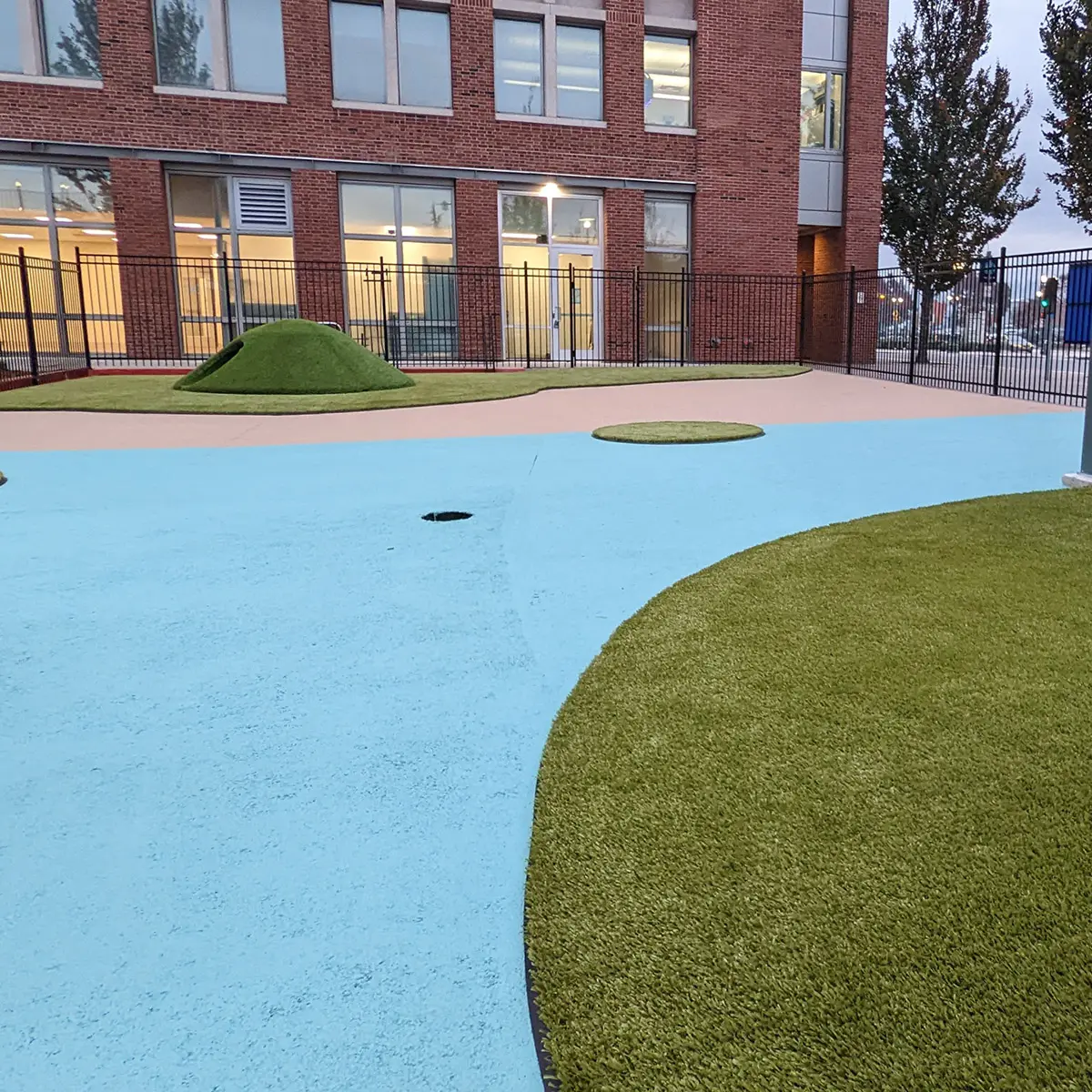 Everett Playground Grass Installation