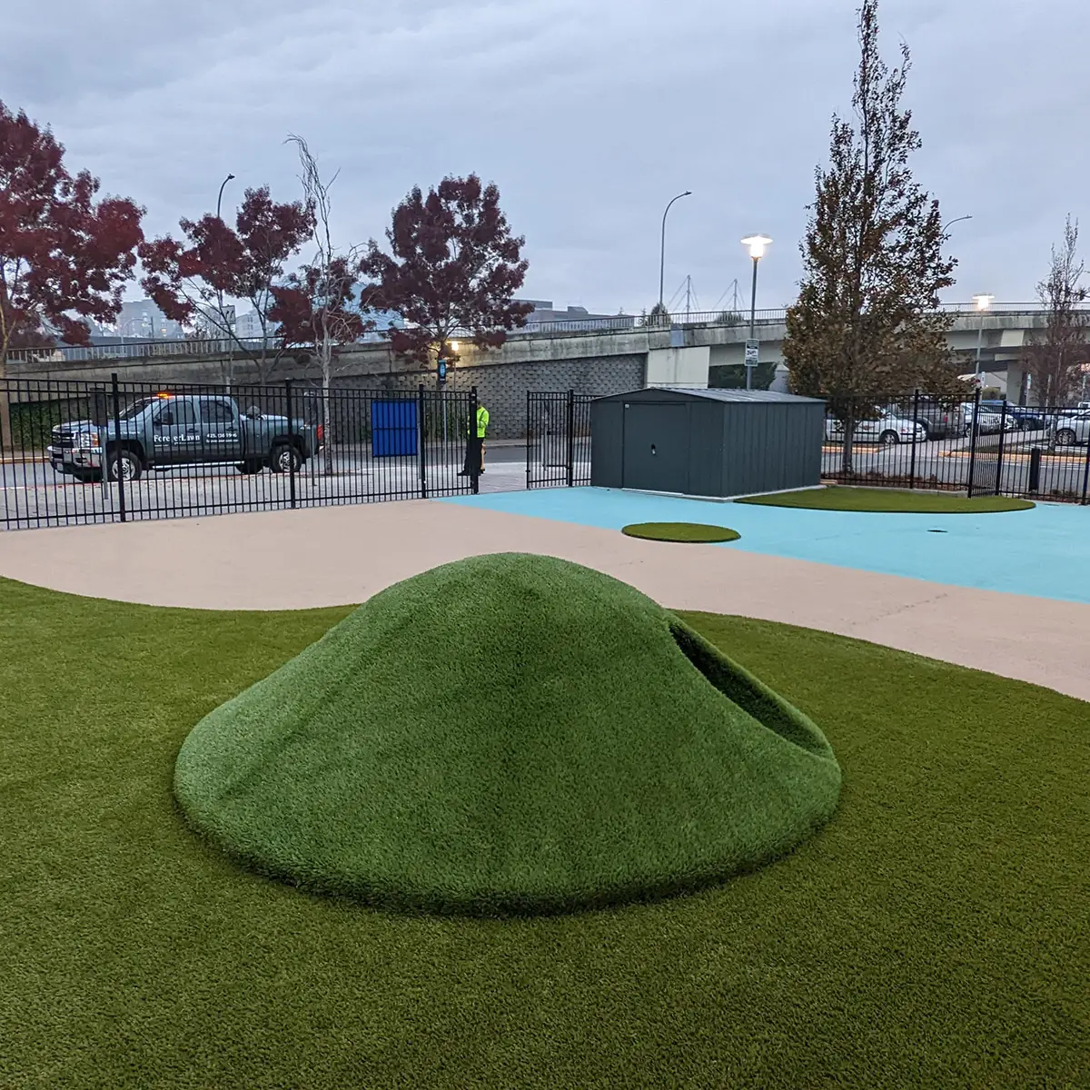 Everett Playground Grass Installation