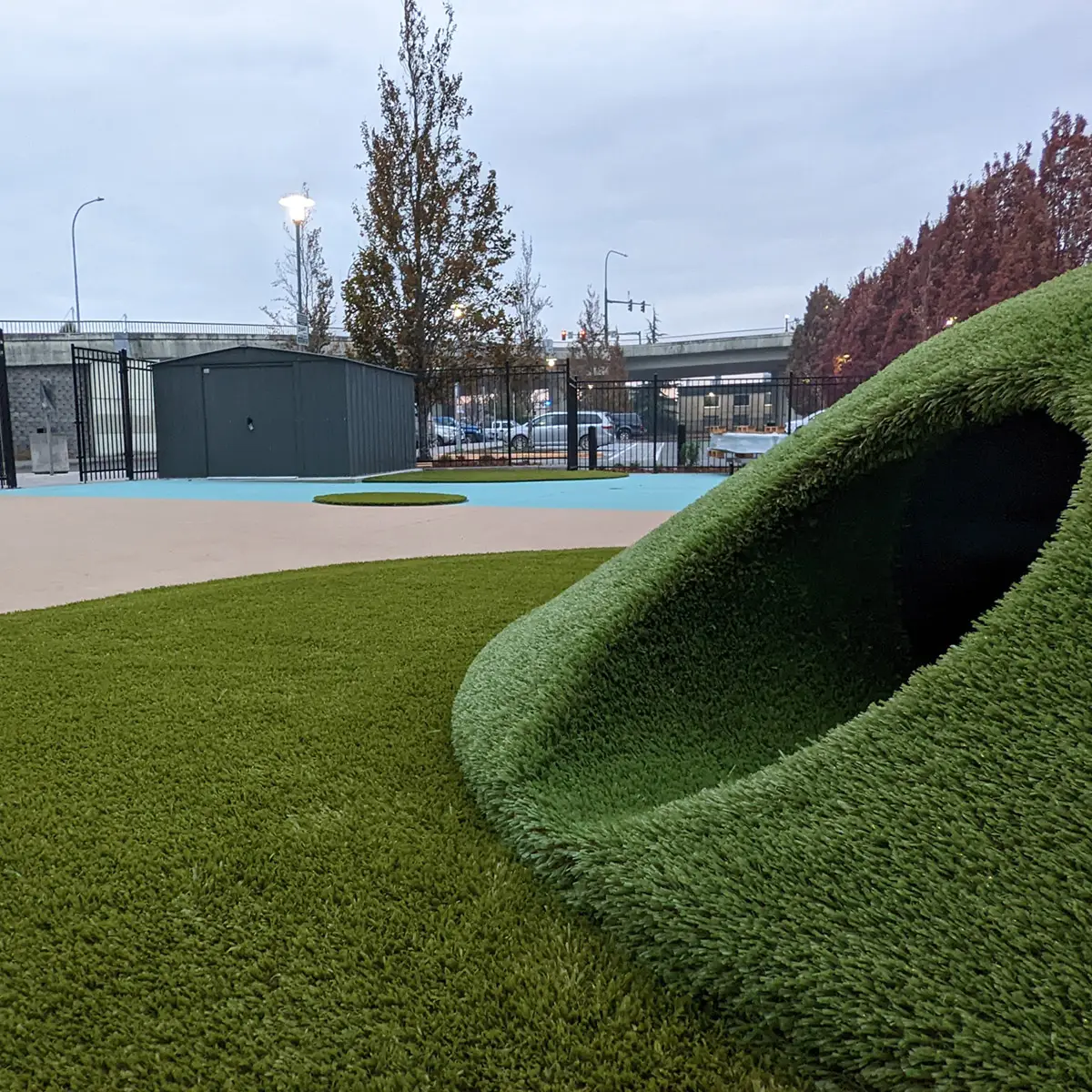 Everett Playground Grass Installation