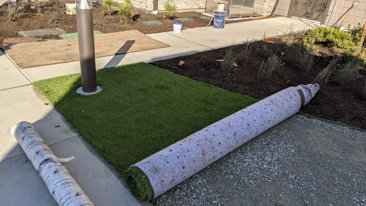 artificial landscape grass